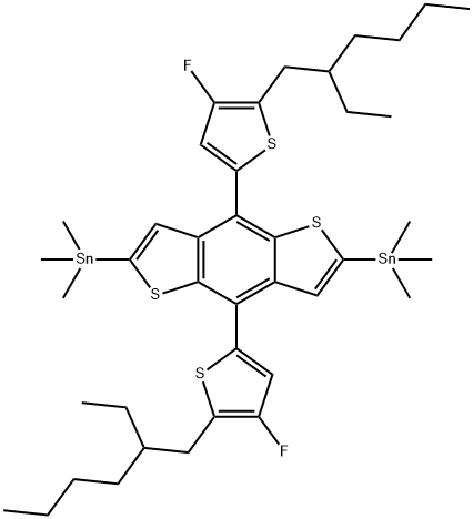 (4,8-双(5-(2-乙基己基)-4-氟噻吩基)苯并[1,2-b:4,5-b']二噻吩基)双(三甲基锡基)