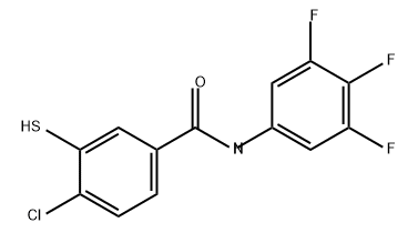 4-氯-3-巯基-N-（3,4,5-三氟苯基）苯甲酰胺