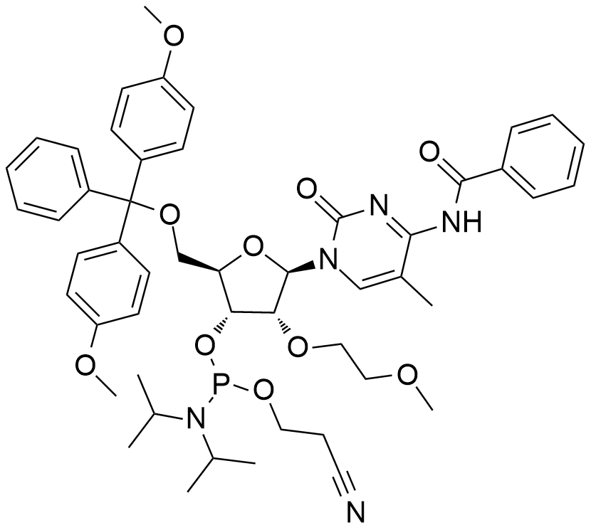 2'-O-MOE-5-Me-C(Bz) 亚磷酰胺单体