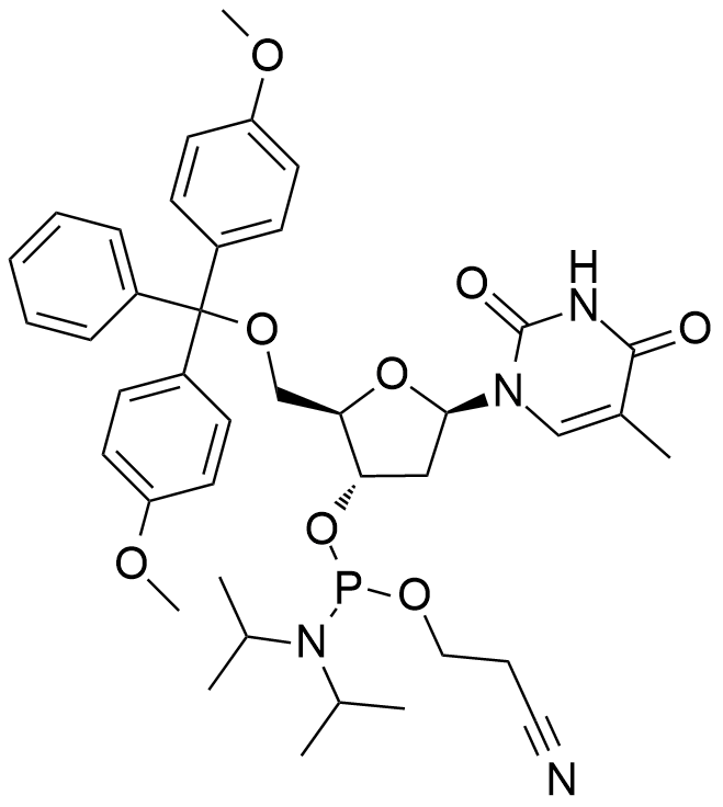 5'-O-DMT-脱氧胸苷-3'-氰乙氧基亚磷酰胺